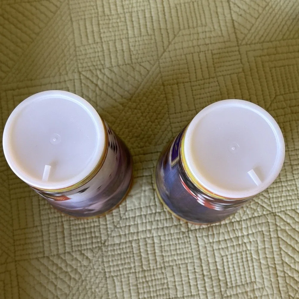 Vintage Rio Hotel & Casino LasVegas Holographic 3D Drinking Cup Set 2 Pegasus